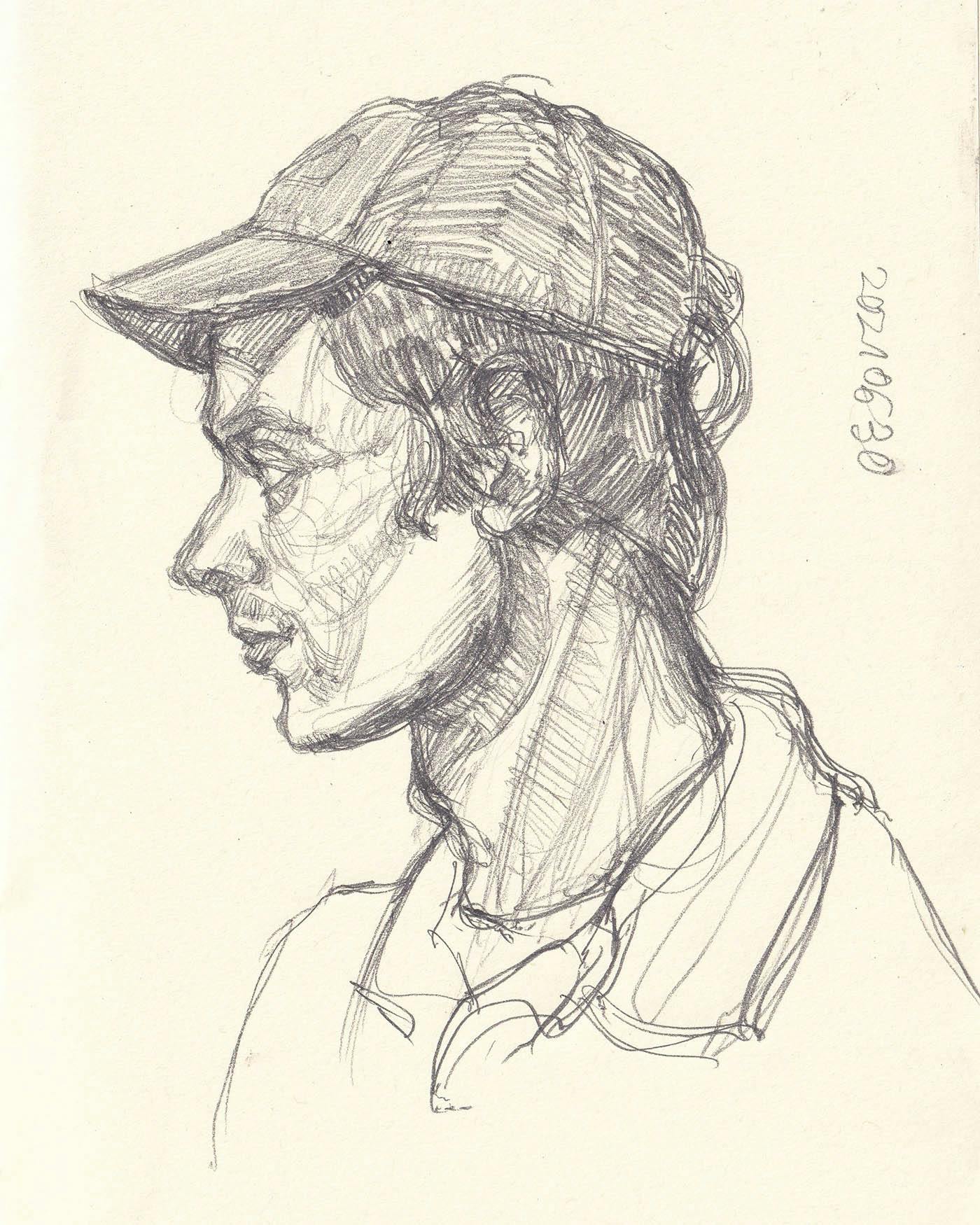 young man with cap