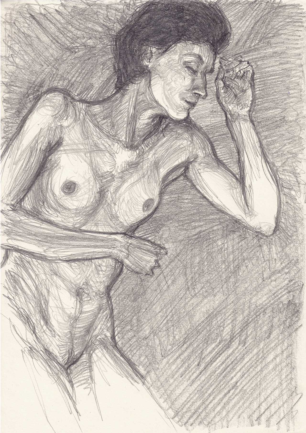 figure in bed