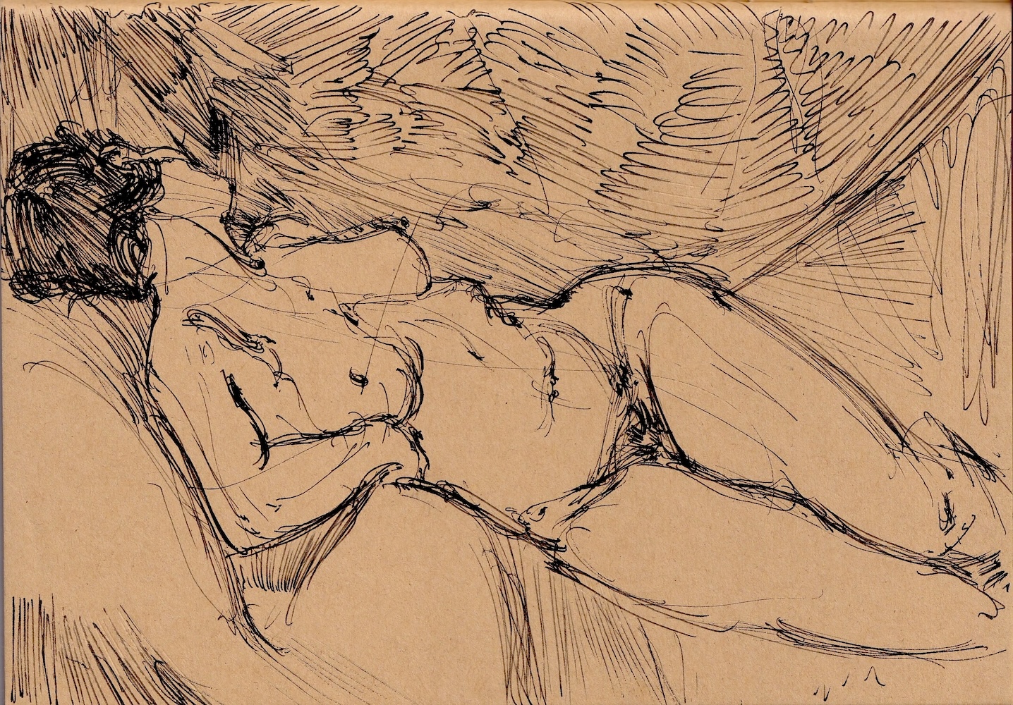lying down nude