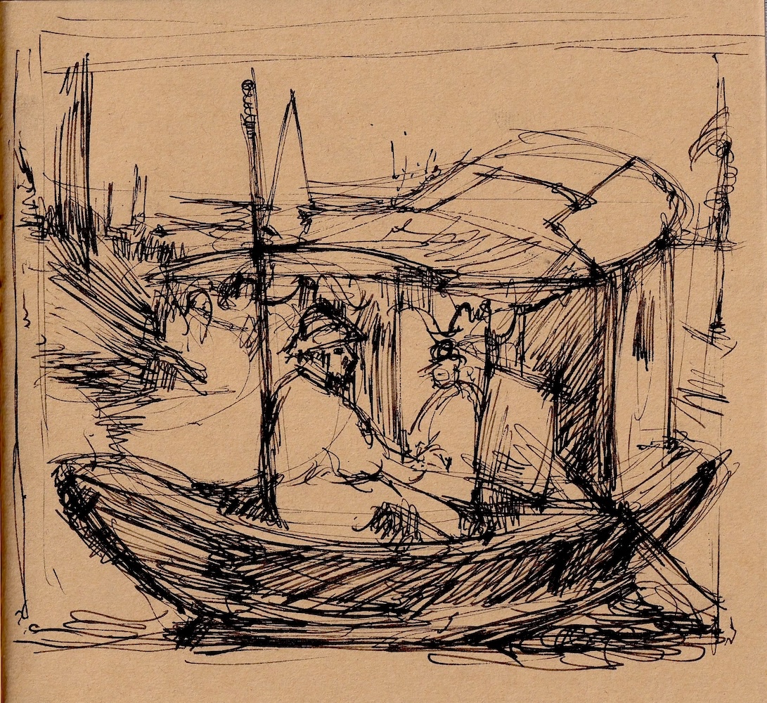 monet on boat