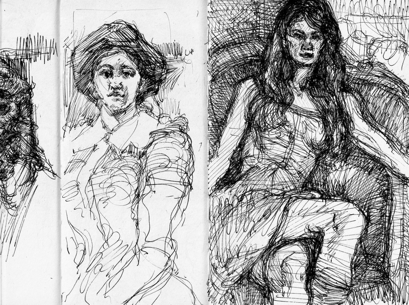repin sketch and dasha