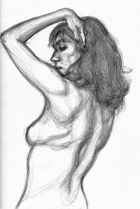 Artwork titled: 'mila figure sketch'