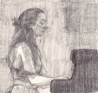 Artwork titled: 'pianist'