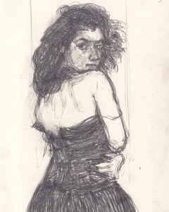 Artwork titled: 'black dress'