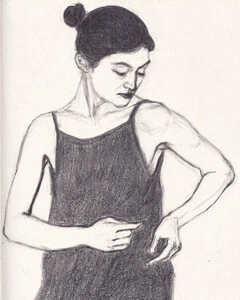 Artwork titled: 'getting dressed'
