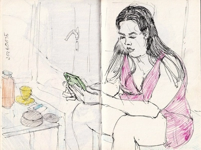 Artwork titled: 'morning cup of coffee'