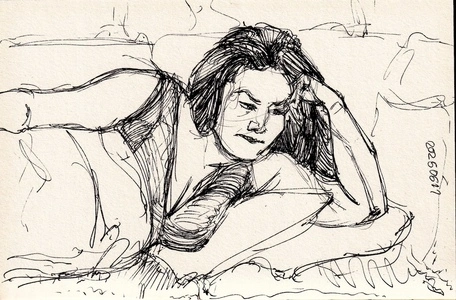 Artwork titled: 'watching netflix'